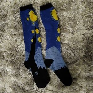 $Free With Purchase (FWP)$ Sock It To Me Van Gogh Starry Night Knee High Socks